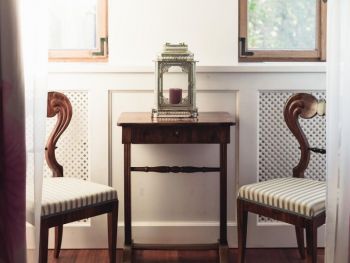 Chairs and a baroque style table