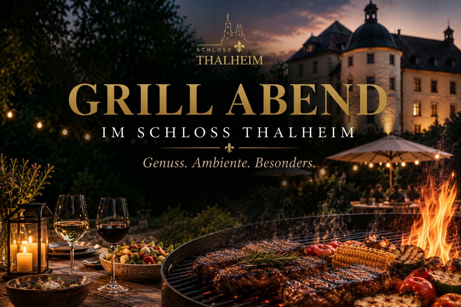 Grill Abend im Schloss Thalheim